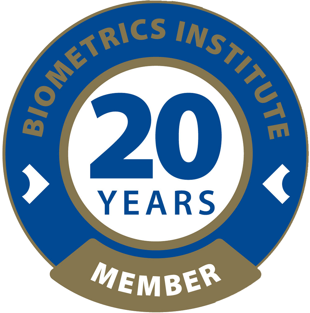 15-Year Badge, Biometrics Institute
